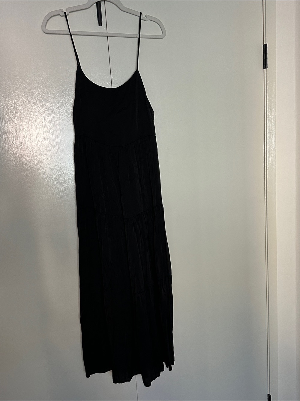 StillWater Black Maxi Slip Dress
